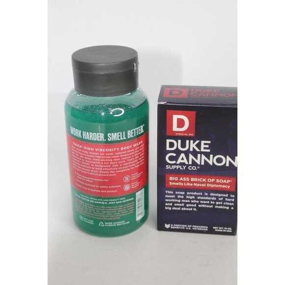 Duke Cannon Naval Diplomacy High Viscosity Body Wash and Big Ass Brick of Soap - Picture 2 of 5